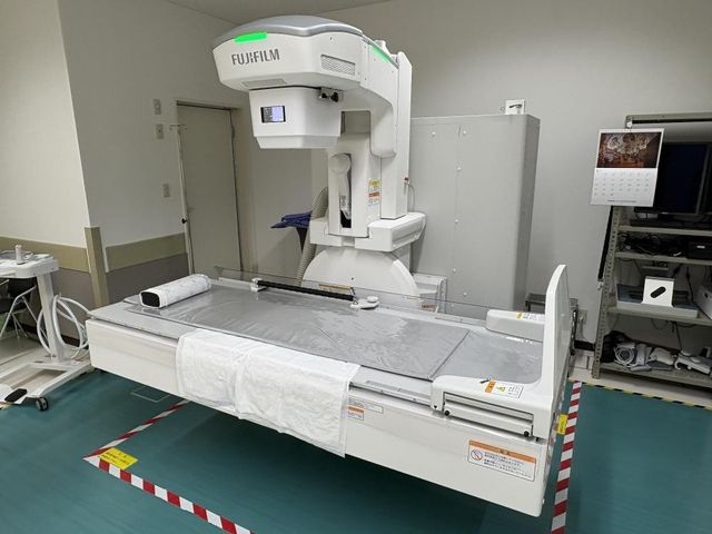 検査機器のある機能訓練室