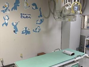 機能訓練室のベッド  