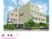 明るい外来入口の建物外観  