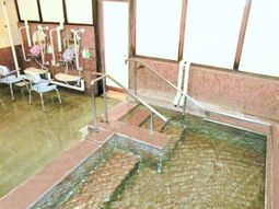 手すり付き浴槽の様子