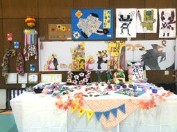 手作り作品の展示会場