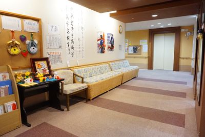 温もりある待合スペース