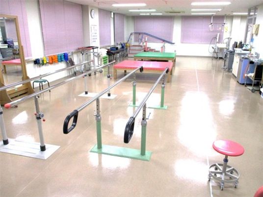 リハビリ器具のある機能訓練室  