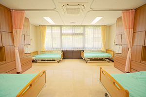 窓辺の自然光が心地よい居室  