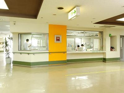 明るい受付の様子