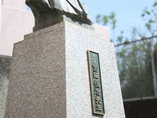 看板のある外構  