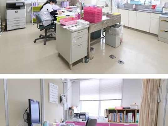 スタッフの作業室  