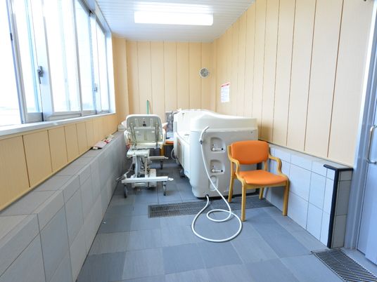 浴室設備が整った空間