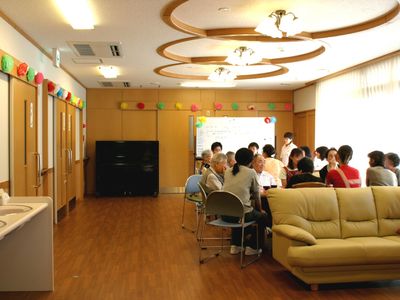 共有スペースでのふれあい