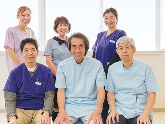 職員と利用者の集合  