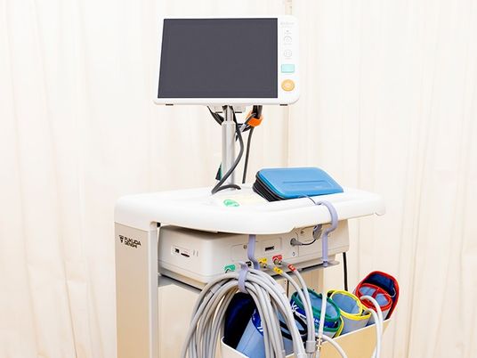 機器が置かれた訓練室  