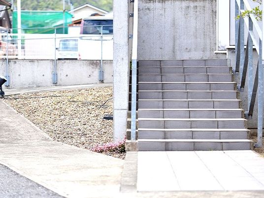 屋外の階段  