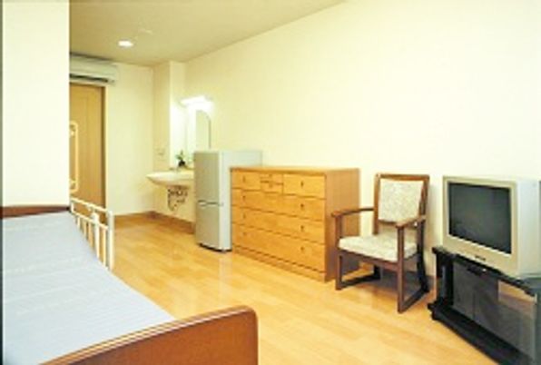 明るい個室の一角