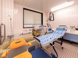 バリアフリー対応の浴室