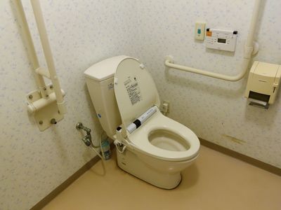 バリアフリー設計のトイレ