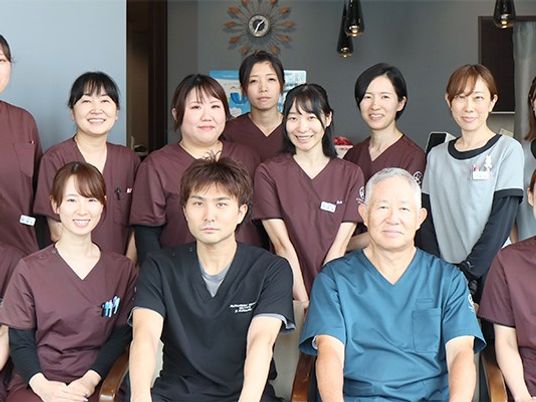 スタッフ集合のフロント  