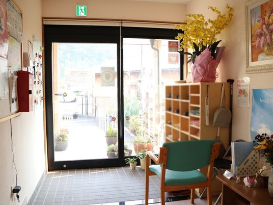 明るいエントランス