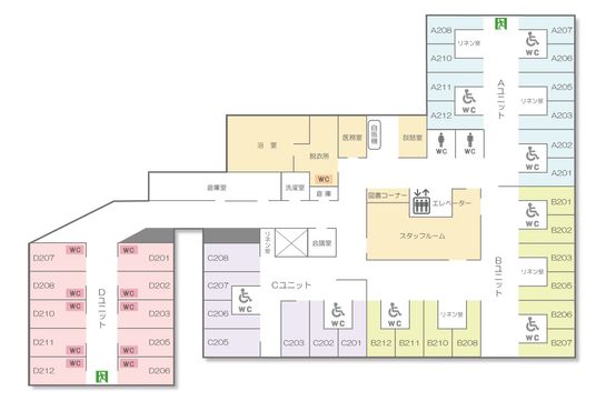 施設の間取り図