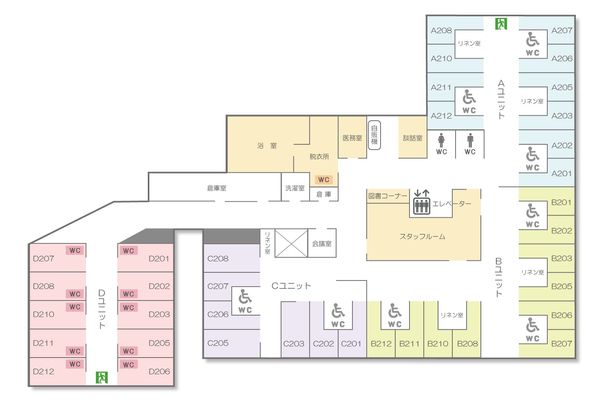 施設の間取り図