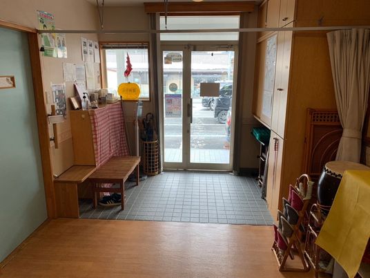 明るいエントランス