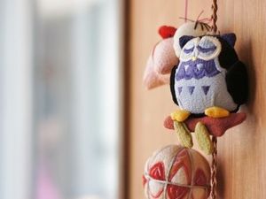 壁飾りのふくろう  