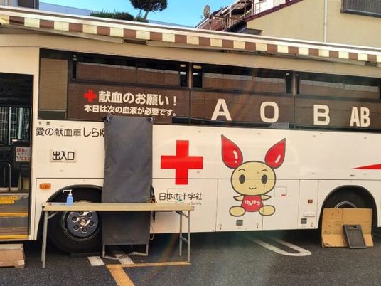 献血車の外観  