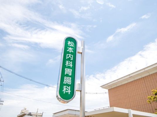 松本内科看板  