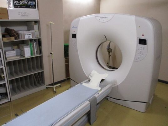 機能訓練室のCT装置  