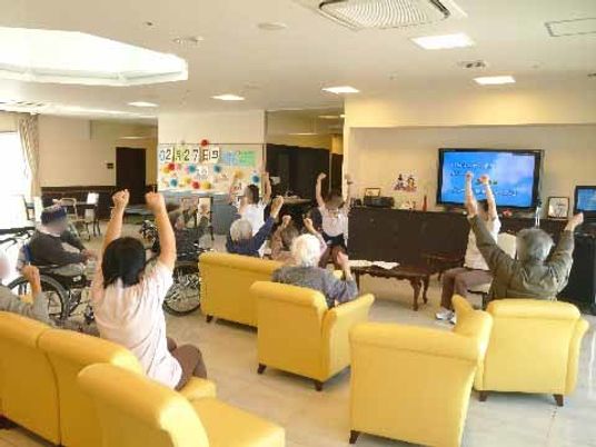 リビングでの活動風景