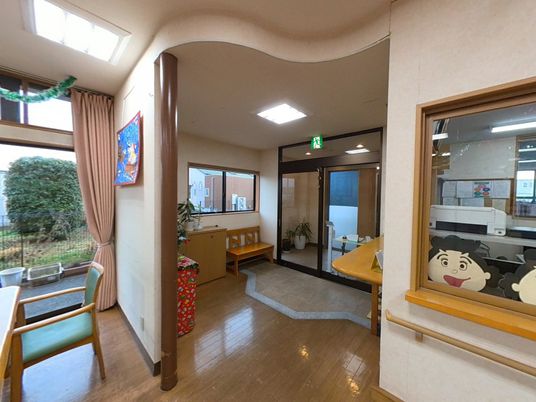 明るいエントランス