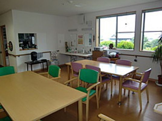 明るい共有スペース