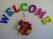 壁のWELCOME装飾  
