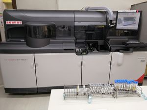 検査機器のある機能訓練室  