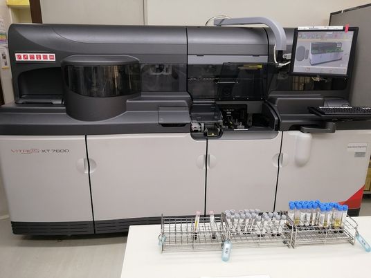 検査機器のある機能訓練室  
