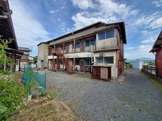 中庭のある外観  