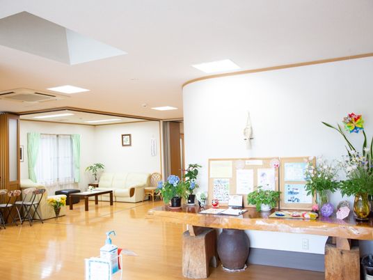 共用リビングの風景