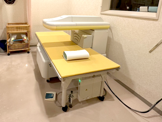 機能訓練用の台がある機能訓練室  