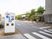 駐車場案内のある外観  