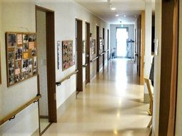 明るい廊下の様子