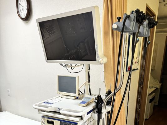 機能訓練用機器のある室内  