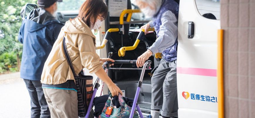 車いす乗降中の様子