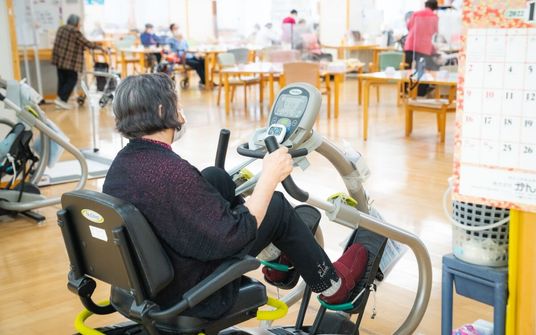 運動中の様子 機能訓練室