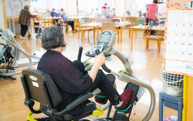 運動中の様子 機能訓練室