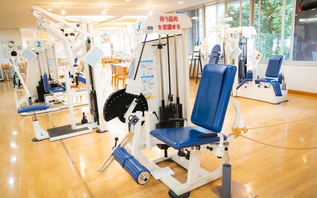 充実した設備のトレーニング室