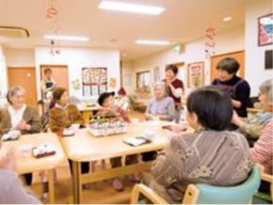 笑顔溢れる共有スペース