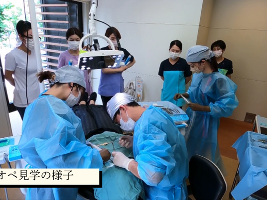 手術見学中の様子  