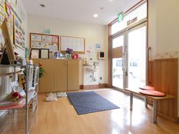 温かみのあるエントランス