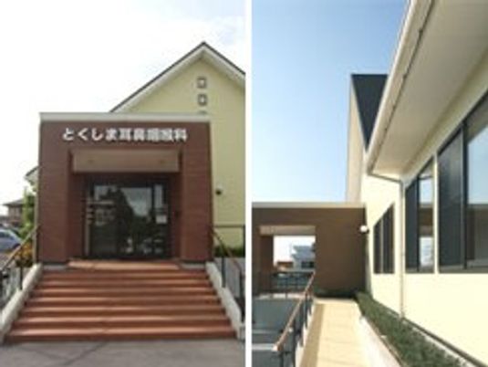 施設の外観と通路  