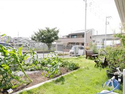 快適な中庭の風景