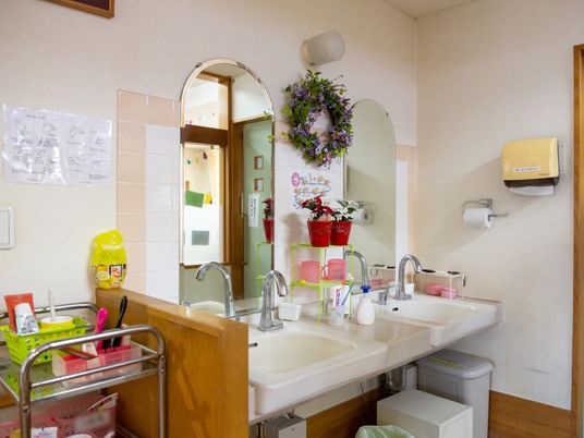 清潔感のある洗面台